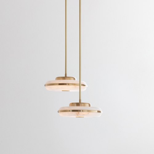 Brushed Gold Beran Horizontal Pendant Light
