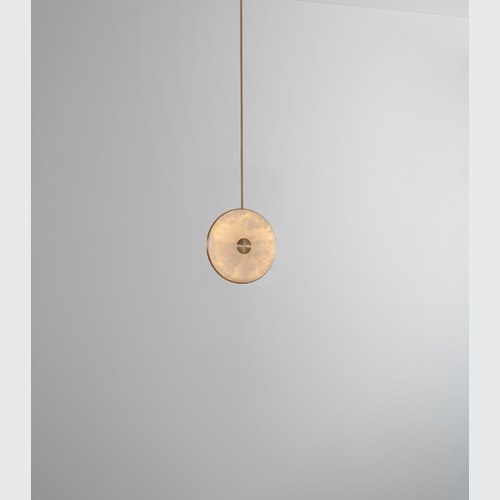 Brushed Gold Beran Vertical Pendant Light