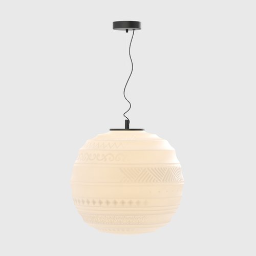 Black Braille Pendant Light