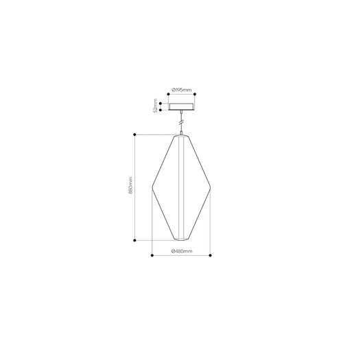 White Buoy Double Cone Pendant Light