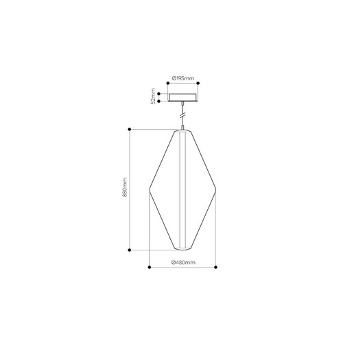 White Buoy Double Cone Pendant Light