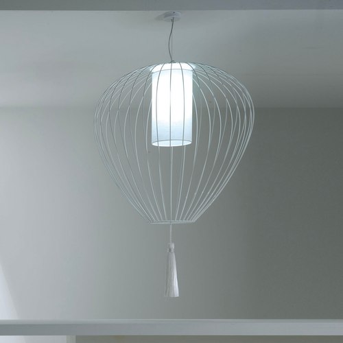Glossy White Cell Pendant Light