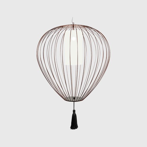 Glossy Bronze Cell Pendant Light