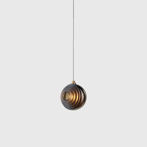 Dark Star / Brushed Gold Dark & Bright Star Pendant Light