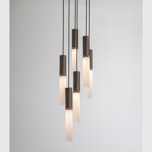 Bronze Flume 6lt Pendant Light
