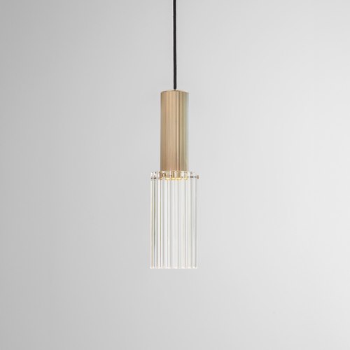 Satin Brass Flume Large Pendant Light