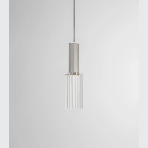 Satin Nickel Flume Large Pendant Light