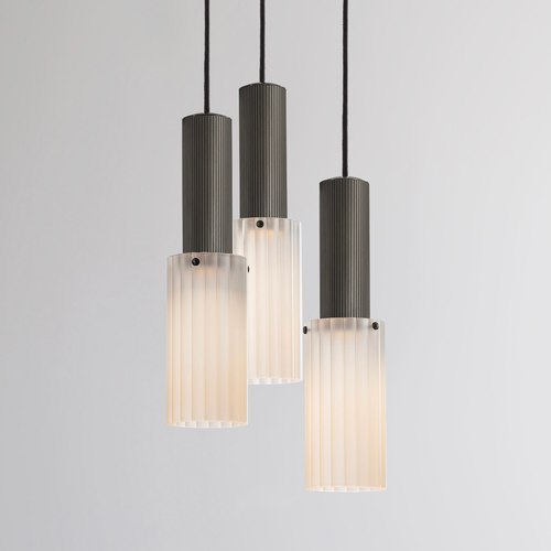 Bronze Flume Large 3lt Pendant Light
