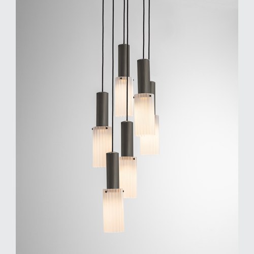 Bronze Flume Large 6lt Pendant Light