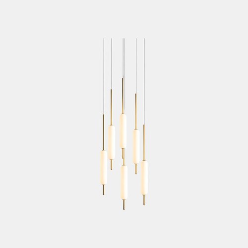 Brass Typha Pendant Light