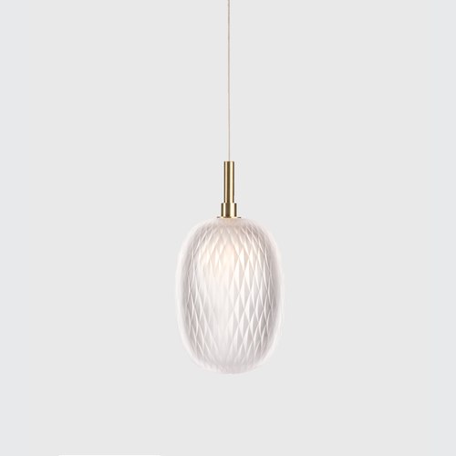 Clear Metamorphosis Gold Pendant Light