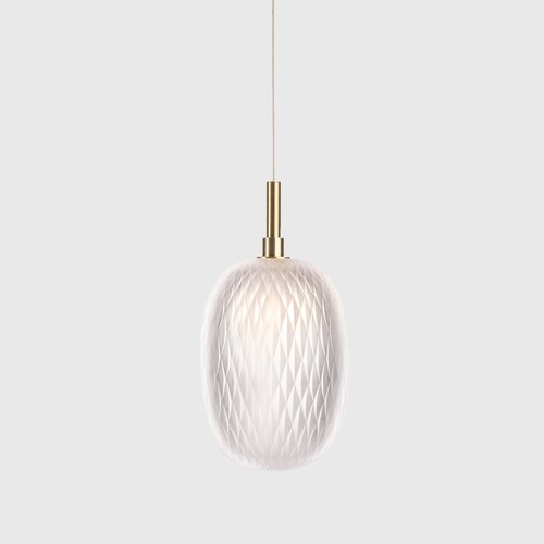 Clear Metamorphosis Gold Pendant Light