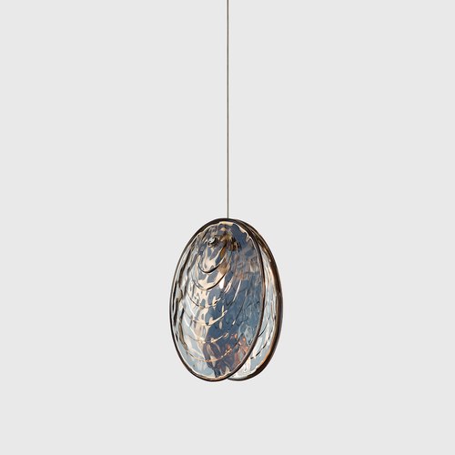 Dark Pearl Mussels Pendant Light