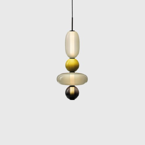 Black Pebbles Small Pendant Light