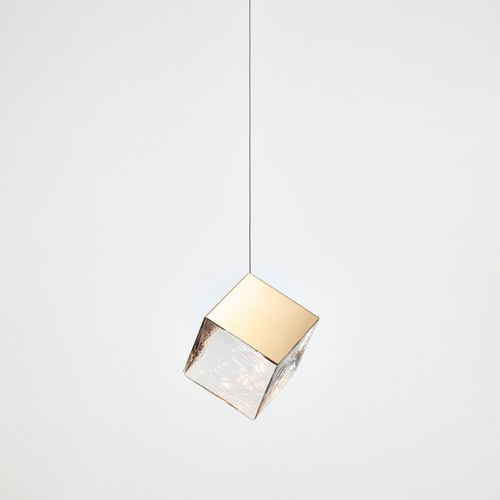 Gold Pyrite Pendant Light