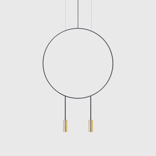 Black/Satin Gold Revolta Pendant Light