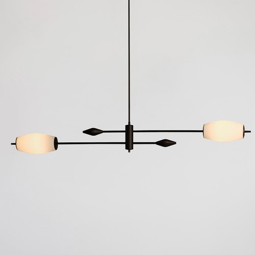 Bronze Supernova 2lt Pendant Light by J. Adams & Co.