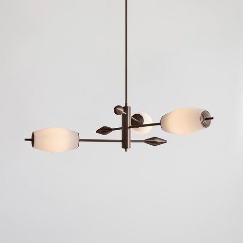 Bronze Supernova 3lt Pendant Light