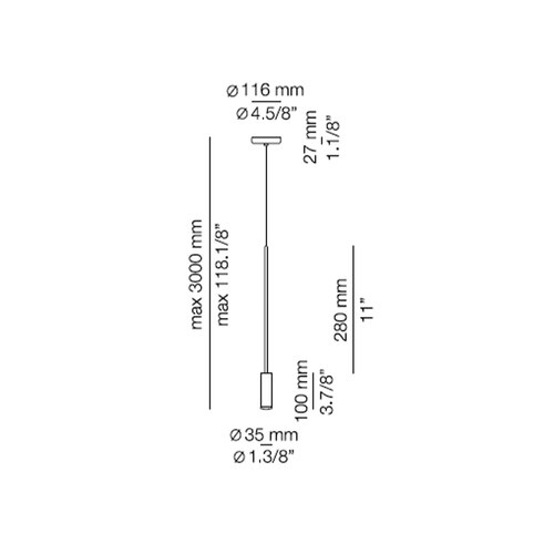 White/White Volta Pendant Light