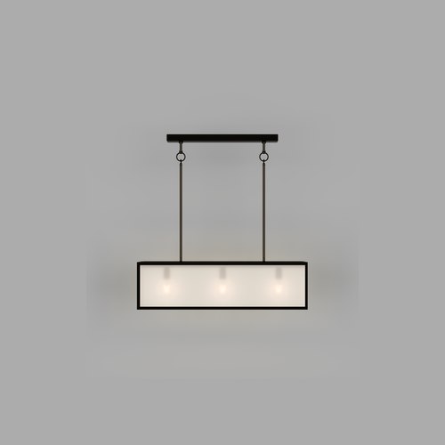 Frosted Dover Linear Pendant Light