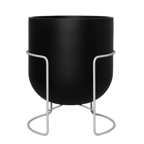 Matte Black / White Bodo Planter Stands