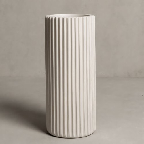 Stone Hibernate 90 Degrees Tall Ribbed - Stone