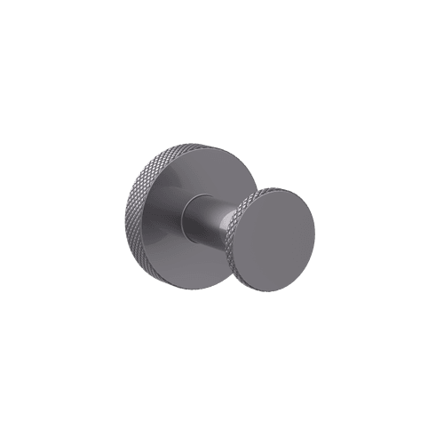Gunmetal Motivo Knurled Robe Hook