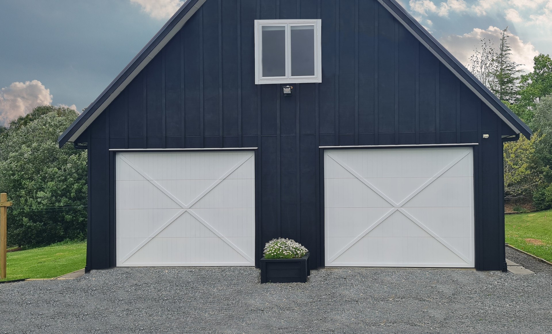 Barn Style Aluminium Garage Door
