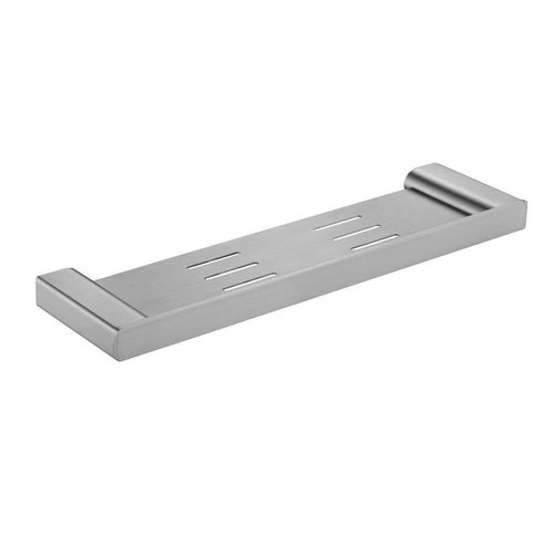 Brushed Nickel Code Pure 400 Metal Shower Shelf - 7 Colours