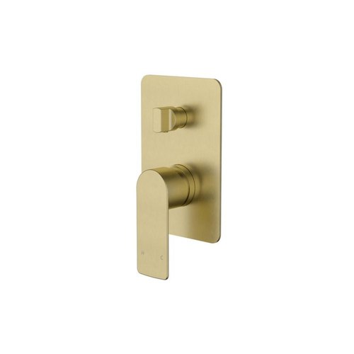 Brushed Brass Quadro Shower Mixer with Diverter