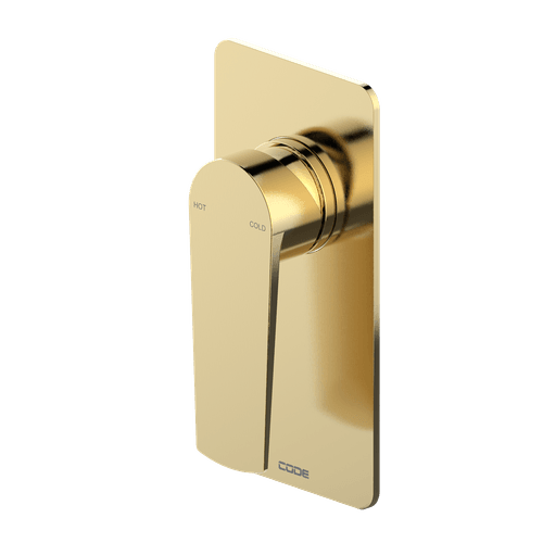 Brushed Brass Code Pure Shower Mixer - 7 Colours