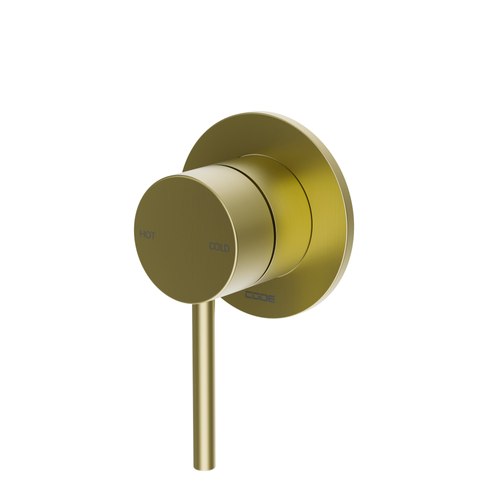 Brushed Brass Nature Shower Mixer - 7 Colours