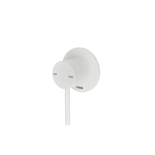 Matte White Nature Shower Mixer - 7 Colours
