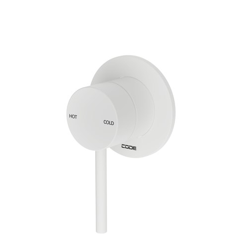 Matte White Nature Shower Mixer - 7 Colours