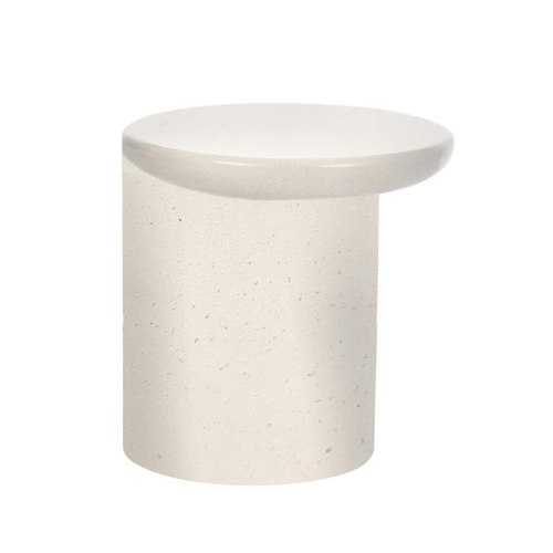 Ivory Pitted Petra Sphere Side Table