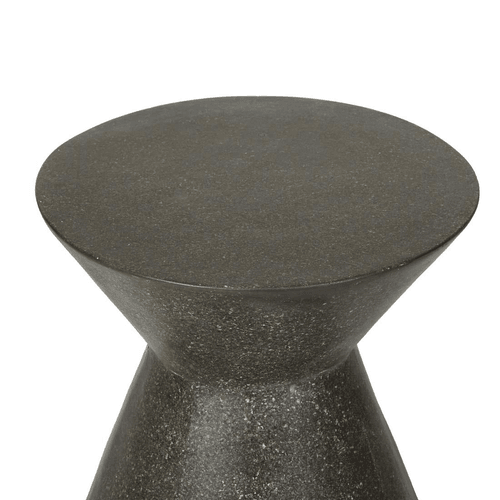 Black Fleck Granada Hourglass Side Table