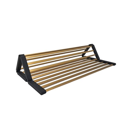 Brushed Brass Code Aspen Fold Mat Dish Drying Rack