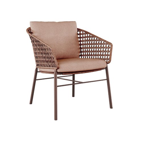 Brique/Brique Cabana Lace Occasional Chair