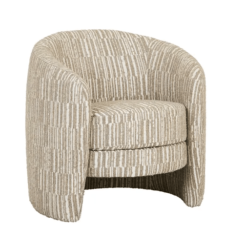 Mushroom Weave Kennedy Tenner Occasional Chair