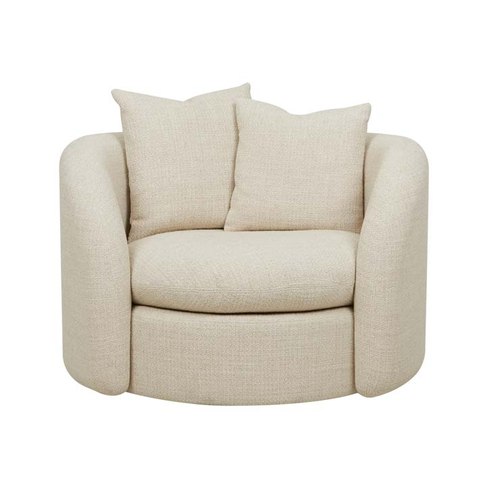 Cashew Tweed Juno Orb Occasional Chair