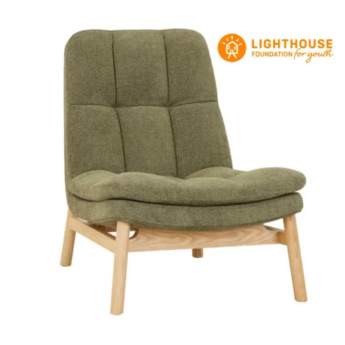 Leek Green/Natural Ash Kip Occasional Chair