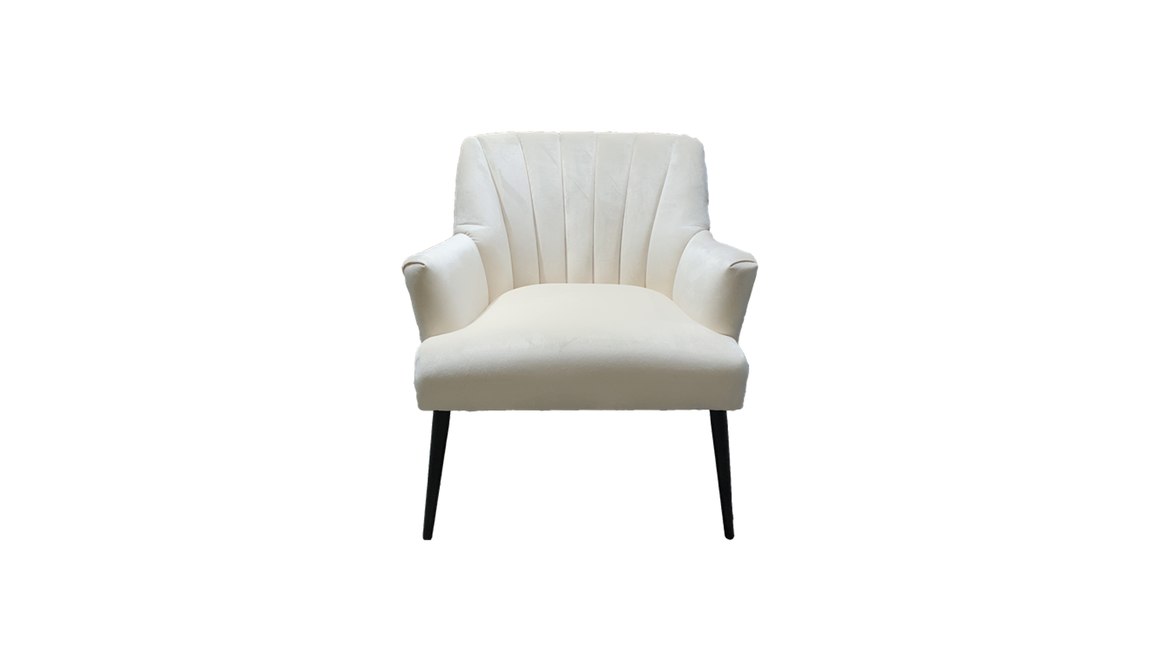 Lilly Chair in White Velvet ArchiPro NZ