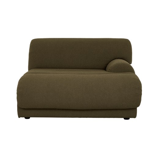 Deep Olive Juno Sierra Right Chaise Sofa