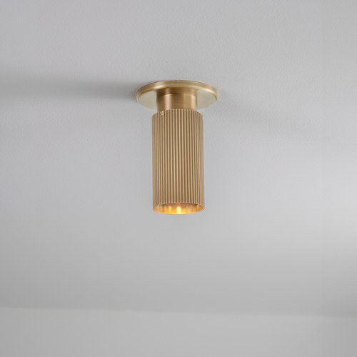 Satin Brass Spot Pro Mini Ceiling Light