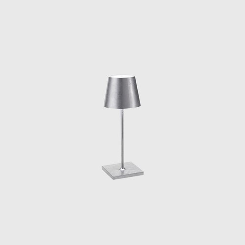 Silver Leaf Poldina Mini Metallic Table Lamp