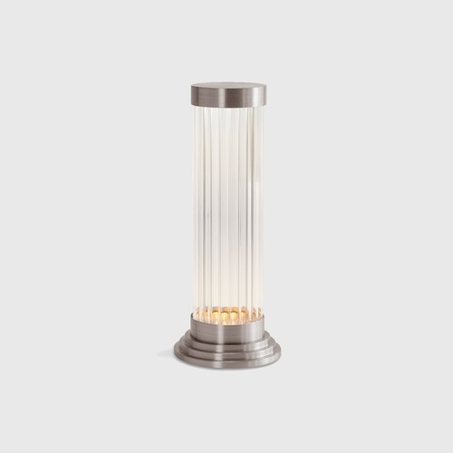 Satin Nickel Porta Table Lamp