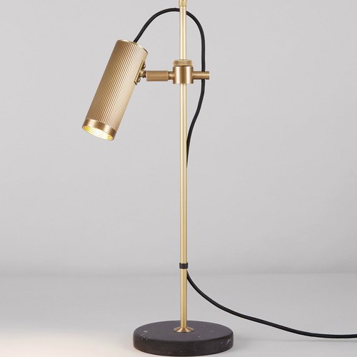 Satin Brass Spot Desk Table Lamp