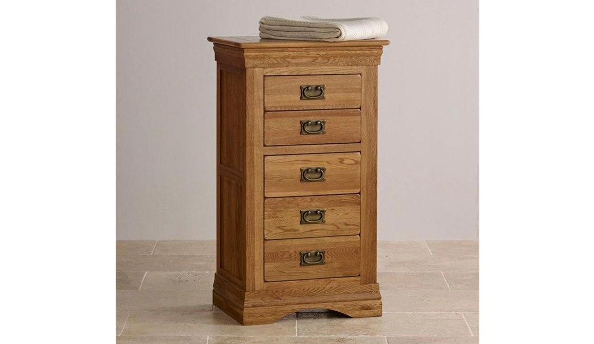 Oak 5 Drawers Wellington Oak Furniture Store & Sofas ArchiPro NZ