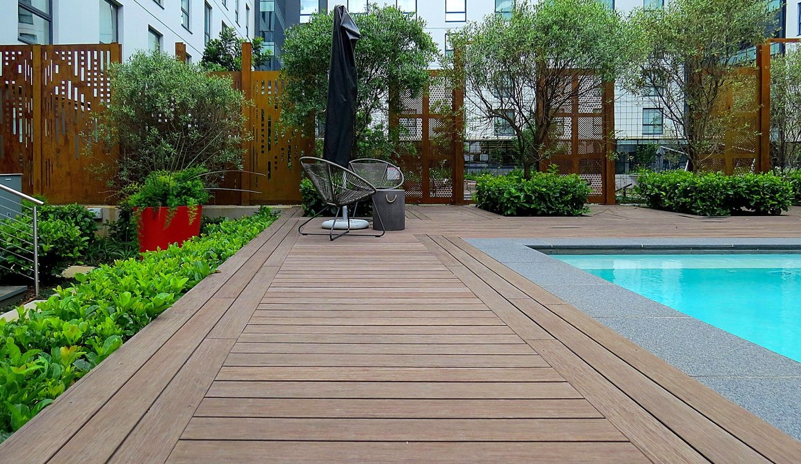 Bamboo Swimming Pool Decking ArchiPro NZ