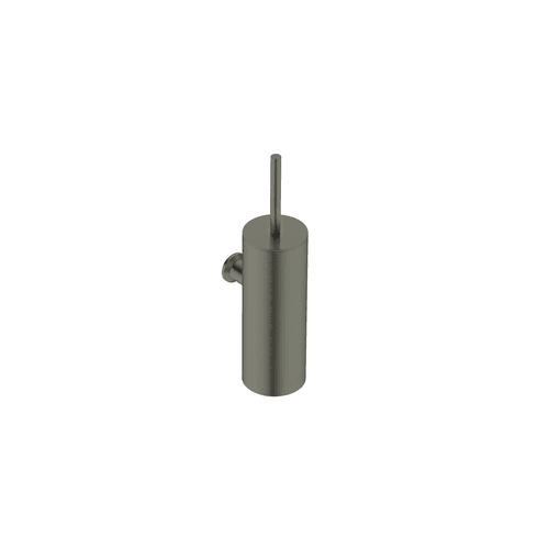 Brushed Graphite Toilet Brush + Holder Wall Mounted